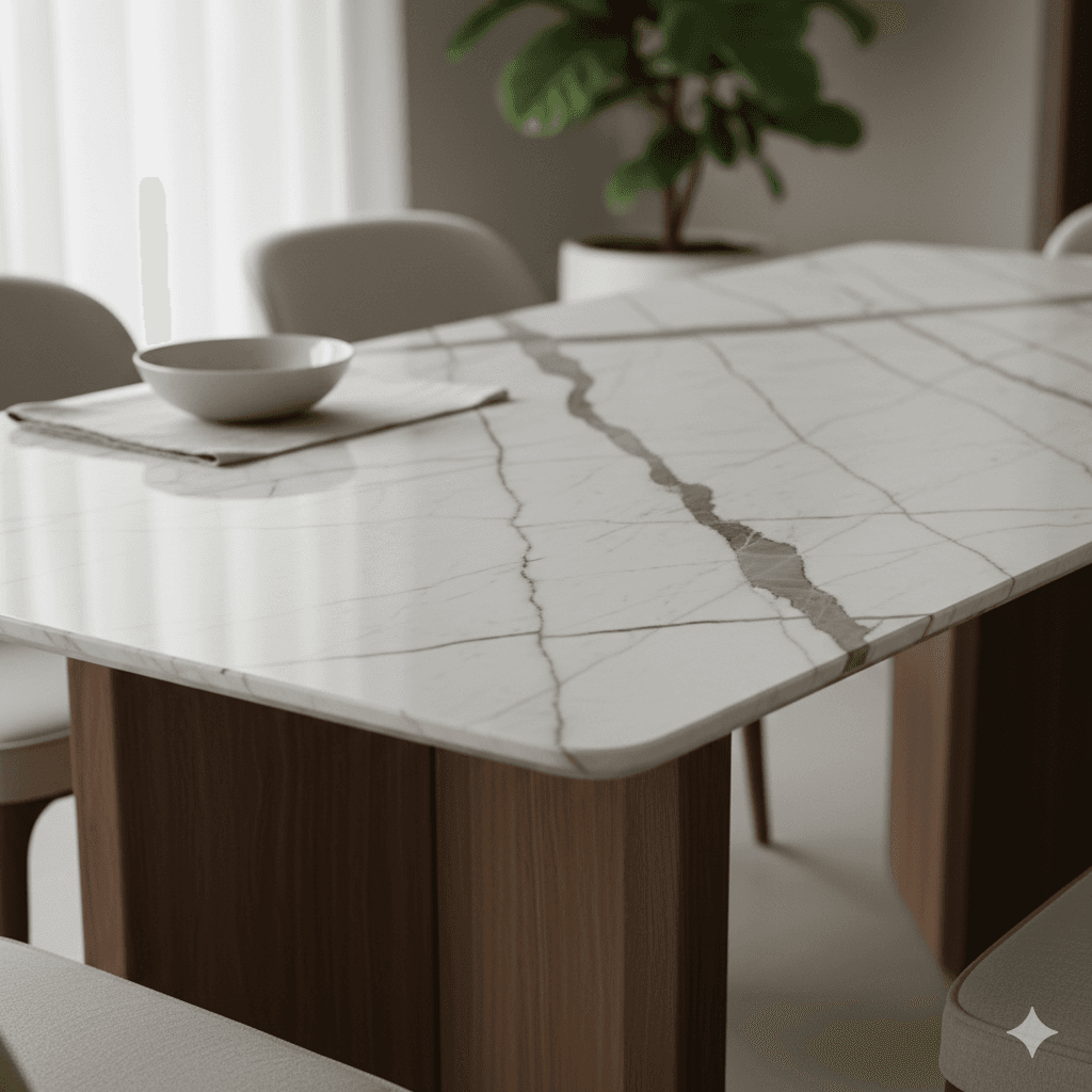 Marble dining tables
